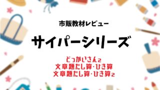 小1、サイパーどっかいさん２文章題たし算ひき算購入レビュー